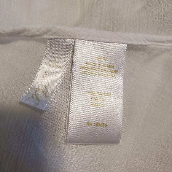 Anne Cole White Flounce Swim Cover Up Size Medium - Picture 5 of 9